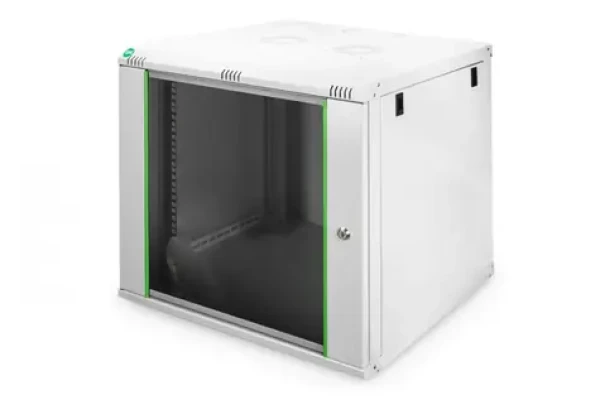 Digitus Dynamic šedá / Nástěnný rozvaděč / 9U / 505x600x600 mm / prosklené dveře / IP20 (DN-19 09U-6/6-EC)