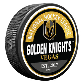 Mustang Puk Vegas Golden Knights NHL Block Textured Puck