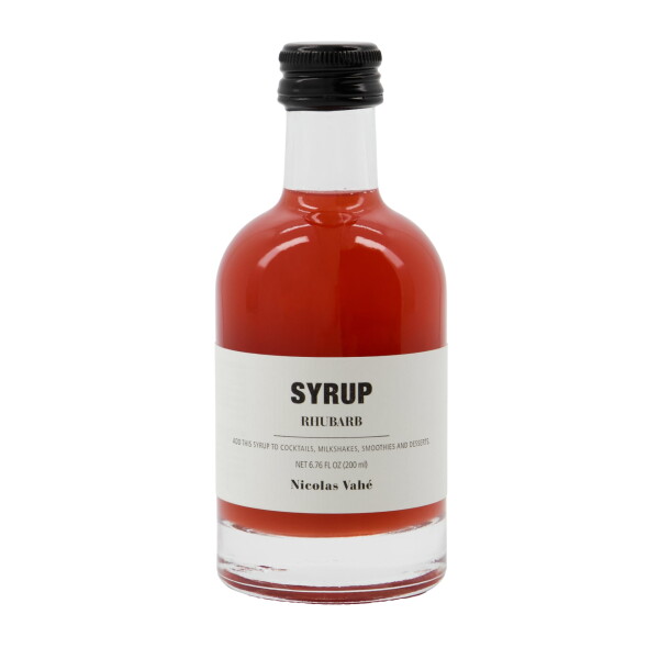 Nicolas Vahé Rebarborový sirup 200 ml, oranžová barva, sklo
