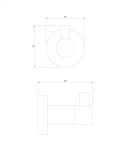 OMNIRES - MODERN PROJECT háček nikl /NI/ MP60110NI