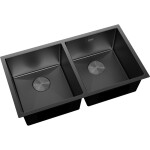 MEXEN - Binox ocelový dřez 2-bowl 800 x 450 mm, černá 6421802000-70