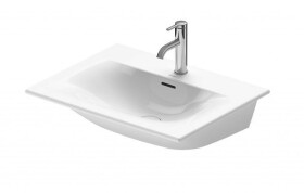 DURAVIT - Viu Umyvadlo 63x49 cm, s přepadem, s otvorem pro baterii, bílá 2344630000