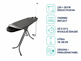 Leifheit Žehlicí prkno AirBoard M Black Plus NF 76215