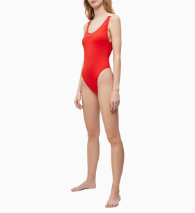 Jednodílné plavky červená Calvin Klein červená