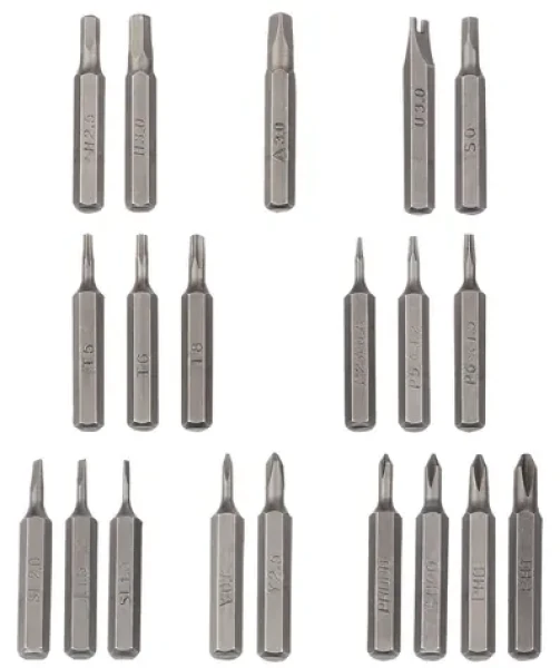 StarTech Elektrický šroubovák 20 bitů / Elektrický šroubovák / stříbrná / na baterie / 180×16 mm / 52 g (CTK20PCEDRIVE)