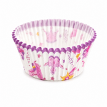 Cake star papírové košíčky na muffiny a cupcakes barevné 50x30 mm 100ks-vzor 18