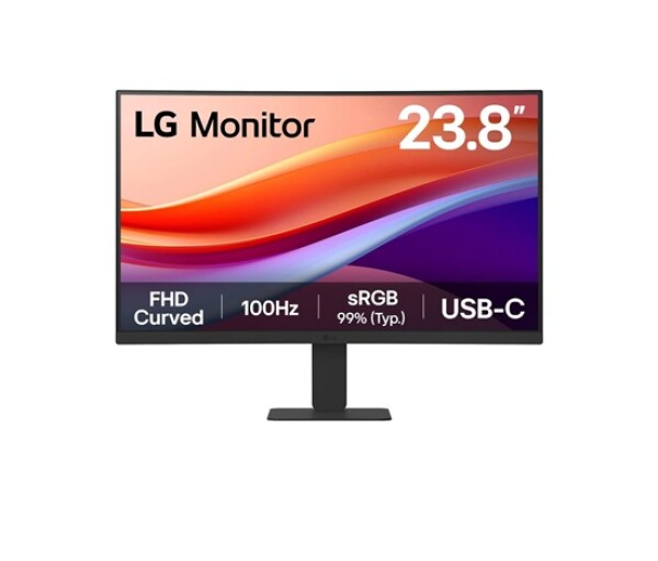 LG MT VA LCD LED 23,8" 24U421A - VA panel, 1920x1080, zakřivený, 100hz, USB-C, HDMI EDF_1391306