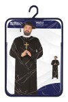 Kostým kněze pánský černý s kolárkem XXL Velikost: XXL