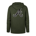 47 Brand Pánská mikina Atlanta Braves MLB Backer Burnside Hoodie Sandalwood Velikost: M