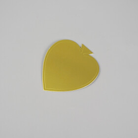 Cake star Podložka pod minidezerty zlatá list 8,5x9,5 cm