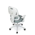 Dětská židle, výškově nastavitelná, zelená síťovina, KA-K1063 GRN