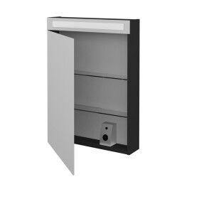 Dřevojas - Jednodveřová galerka AIR GAOE 60 - N03 Graphite / Pravé 238841P