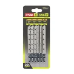 Ryobi RAK6JSBW - sada plátků pro přímočaré pily 6ks / na dřevo (5132002810)