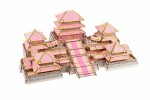 Woodcraft Dřevěné 3D puzzle Epang palace