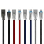 USAMS SJ182 U-Light šedá / Datový kabel / Lightning / Opletený / 1,2 m / 2A (IPZSUSB01)