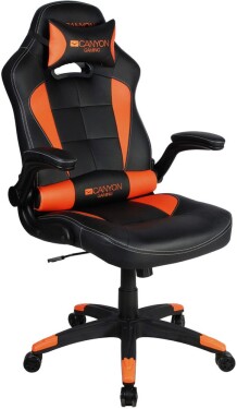CANYON Vigil CND-SGCH2 / herní židle / max. 130 kg / PU kůže / oranžovo-černá (CND-SGCH2)