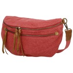 Trendy dámská textilní ledvinka Lena, červená