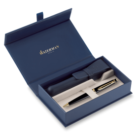 Dárková kazeta Waterman Expert Black GT - sada kuličkové pero a pouzdro