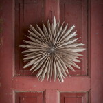 Bloomingville Závěsná svíticí hvězda Elijas Brown 50 cm, hnědá barva, papír