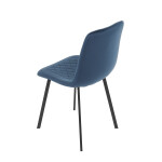 Jídelní židle, modrá, sametová látka, DCL-973 BLUE4