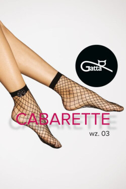 Dámské síťované ponožky kabaretky CABARETTE SOCKS - 03 NERO UNI