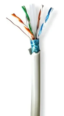 Nedis CAT6 šedá / Síťový kabel / F/UTP / Solid / 305 m / LSZH (CCBG8526GY305S)