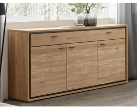 Široká komoda Flores, dub gustavson/antracit