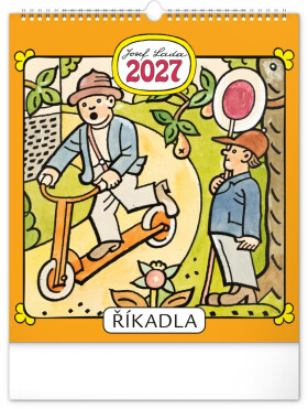NOTIQUE Kalendář 2027 nástěnný: Josef Lada – Říkadla, 30 x 34 cm
