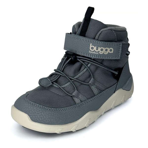 Dětské zimní barefootové boty s membránou BUGGA CHRIS Gray B00190-09 - 34