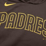 Nike Pánská mikina San Diego Padres MLB Wordmark Therma Dri-FIT Hoodie Velikost: L