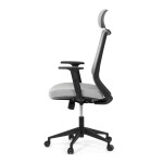 Kancelářská židle, synchronní mechanismus, šedá síťovina, KA-V3329 GREY