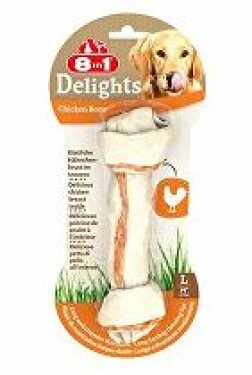 Pochoutka 8in1 Delights Chicken Bone L/1ks