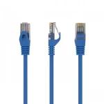 UTP patchcord Cat.6 0,5 m modrý economy / Patch kabel / RJ45-RJ45 / nestíněný (PP6U-0.5M/B)