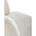 Židle jídelní, krémová látka, černý kov, otočný mechanismus 90°/90° (L/P) - funkce reset