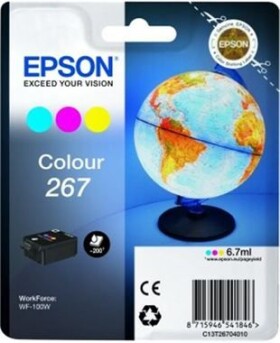 Epson 267 originální cartridge / 6,7 ml / WF-100W / Barevná (C13T26704010)