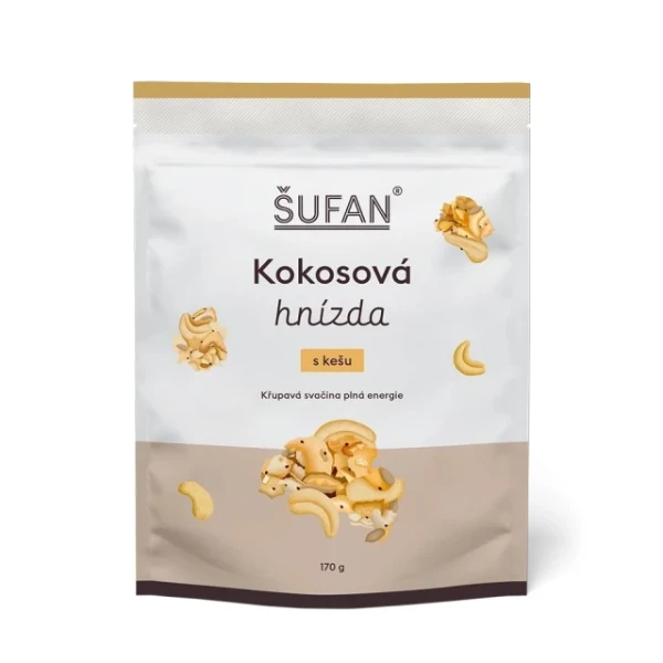 Šufan Kokosová hnízda s kešu 170 g