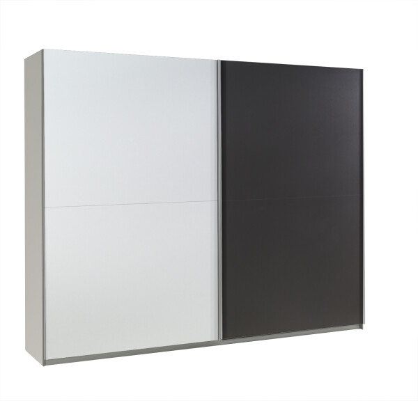FRONTI Šatní skříň LUX 20 bílá / grafit 6757