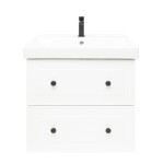 Koupelnová skříňka s umyvadlem Naturel Forli 60x53x46 cm bílá lesk FORLI60BIUVER FORLI60BIUVER
