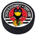 Mustang Puk Chicago Blackhawks NHL Tommy Mascot Textured Puck