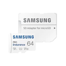 SAMSUNG PRO Endurance microSDXC 64GB + SD adaptér / Class 10 / UHS-I / U3 / čtení: 100MBs / zápis: 40MBs (MB-MJ64KA/EU)