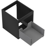 MEXEN - Box-A skříňka pro umyvadlo 40, 1 šuplík, černá mat 91AX0-0400-470-1-71