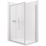 CERANO - Sprchový kout Orlano L/P - 5 mm - chrom, transparentní sklo - 90x90x195 - posuvný CER-DY505B-9105