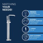 GROHE - Essence Vanová baterie do podlahy, chrom 23491001