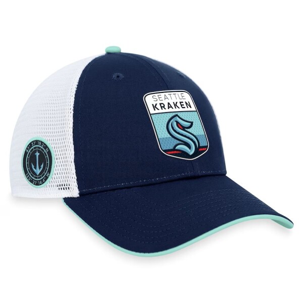 Fanatics Pánská kšiltovka Seattle Kraken NHL Draft 2023 Podium Trucker Adjustable Authentic Pro