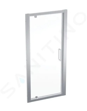 GEBERIT - GEO Sprchové dveře 90x190 cm, stříbrná/čiré sklo 560.125.00.2