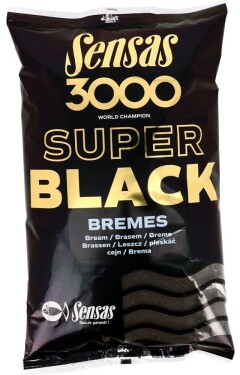 Sensas Krmítková směs 3000 Super Black 1kg - Bremes - Cejn,Sensas Krmítková směs 3000 Super Black 1kg - Bremes - Cejn