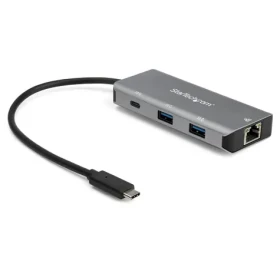 StarTech HB31C2A1CGB USB Hub šedá / 2x USB-A / 1x USB-C / 1x RJ-45 / 10 Gbs (HB31C2A1CGB)