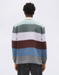 Armedangels Aadru LS Rugby Fleece 3447 mystic swamp-steel melange S
