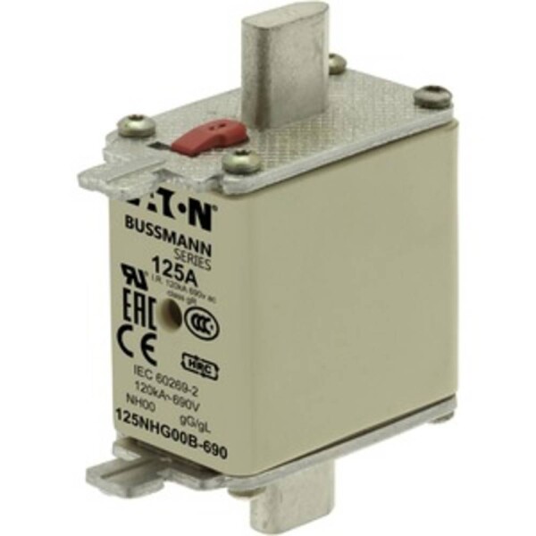 Eaton 125NHG00B-690 NH pojistka s mechanickým ukazatelem zajištění velikost pojistky = 00 125 A 690 3 ks