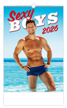 Nástěnný kalendář 2026 Helma - Sexy Boys